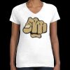 Women's Fine Jersey V-Neck Tee Thumbnail