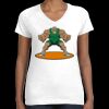 Women's Fine Jersey V-Neck Tee Thumbnail