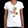 Women's Fine Jersey V-Neck Tee Thumbnail