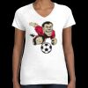 Women's Fine Jersey V-Neck Tee Thumbnail