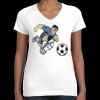 Women's Fine Jersey V-Neck Tee Thumbnail