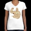 Women's Fine Jersey V-Neck Tee Thumbnail