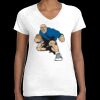 Women's Fine Jersey V-Neck Tee Thumbnail