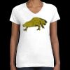 Women's Fine Jersey V-Neck Tee Thumbnail