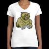 Women's Fine Jersey V-Neck Tee Thumbnail