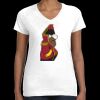 Women's Fine Jersey V-Neck Tee Thumbnail