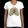 Women's Fine Jersey V-Neck Tee Thumbnail