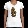 Women's Fine Jersey V-Neck Tee Thumbnail