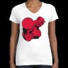 Women's Fine Jersey V-Neck Tee Thumbnail