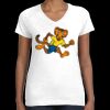 Women's Fine Jersey V-Neck Tee Thumbnail