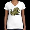 Women's Fine Jersey V-Neck Tee Thumbnail