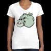 Women's Fine Jersey V-Neck Tee Thumbnail