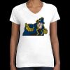 Women's Fine Jersey V-Neck Tee Thumbnail