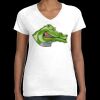 Women's Fine Jersey V-Neck Tee Thumbnail