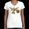 Women's Fine Jersey V-Neck Tee Thumbnail