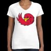 Women's Fine Jersey V-Neck Tee Thumbnail