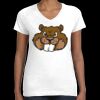 Women's Fine Jersey V-Neck Tee Thumbnail