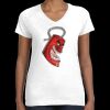 Women's Fine Jersey V-Neck Tee Thumbnail