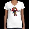 Women's Fine Jersey V-Neck Tee Thumbnail
