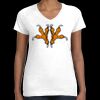 Women's Fine Jersey V-Neck Tee Thumbnail