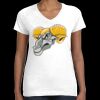 Women's Fine Jersey V-Neck Tee Thumbnail