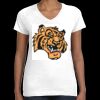 Women's Fine Jersey V-Neck Tee Thumbnail