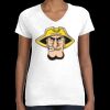 Women's Fine Jersey V-Neck Tee Thumbnail