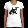 Women's Fine Jersey V-Neck Tee Thumbnail