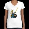Women's Fine Jersey V-Neck Tee Thumbnail