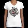 Women's Fine Jersey V-Neck Tee Thumbnail