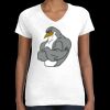 Women's Fine Jersey V-Neck Tee Thumbnail