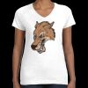 Women's Fine Jersey V-Neck Tee Thumbnail