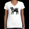 Women's Fine Jersey V-Neck Tee Thumbnail