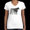 Women's Fine Jersey V-Neck Tee Thumbnail