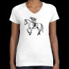 Women's Fine Jersey V-Neck Tee Thumbnail