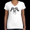 Women's Fine Jersey V-Neck Tee Thumbnail