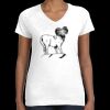 Women's Fine Jersey V-Neck Tee Thumbnail
