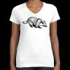 Women's Fine Jersey V-Neck Tee Thumbnail