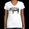 Women's Fine Jersey V-Neck Tee Thumbnail