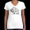 Women's Fine Jersey V-Neck Tee Thumbnail