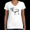 Women's Fine Jersey V-Neck Tee Thumbnail