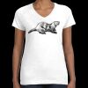 Women's Fine Jersey V-Neck Tee Thumbnail