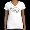 Women's Fine Jersey V-Neck Tee Thumbnail