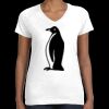 Women's Fine Jersey V-Neck Tee Thumbnail