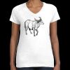 Women's Fine Jersey V-Neck Tee Thumbnail