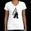 Women's Fine Jersey V-Neck Tee Thumbnail