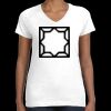 Women's Fine Jersey V-Neck Tee Thumbnail