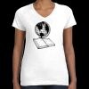 Women's Fine Jersey V-Neck Tee Thumbnail