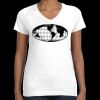 Women's Fine Jersey V-Neck Tee Thumbnail