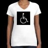 Women's Fine Jersey V-Neck Tee Thumbnail